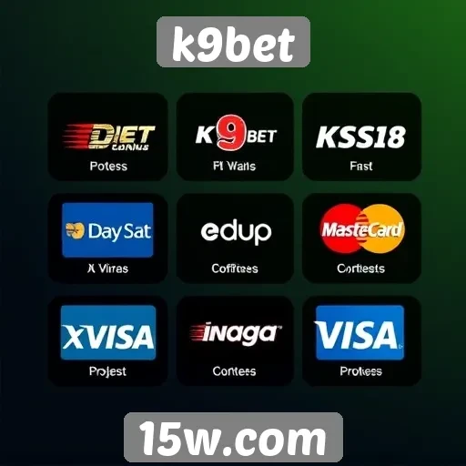 Métodos de pagamento disponíveis no k9bet